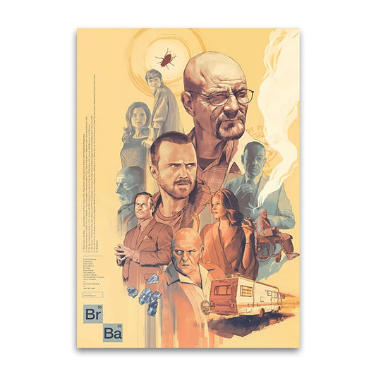 Breaking Bad TV Canvas Wall Art Print Poster Movie Art Decor Painting Unframed10