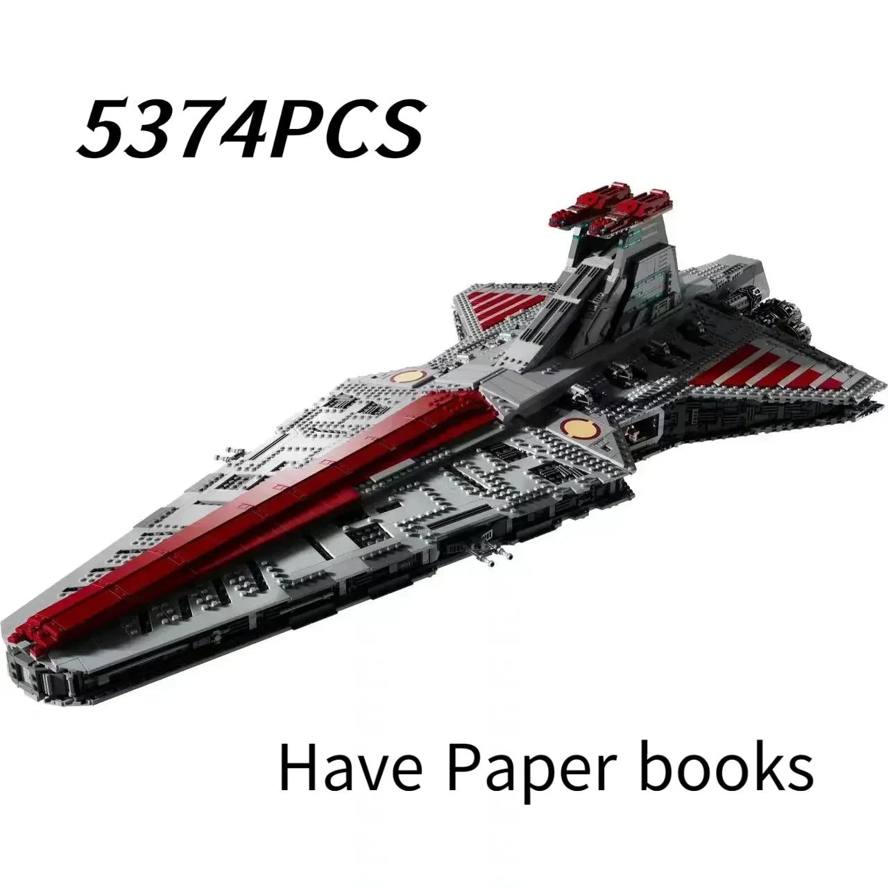 5374pcs Wars Stars Battle Biggest Venator-class Republic Attack Cruiser Puzzles