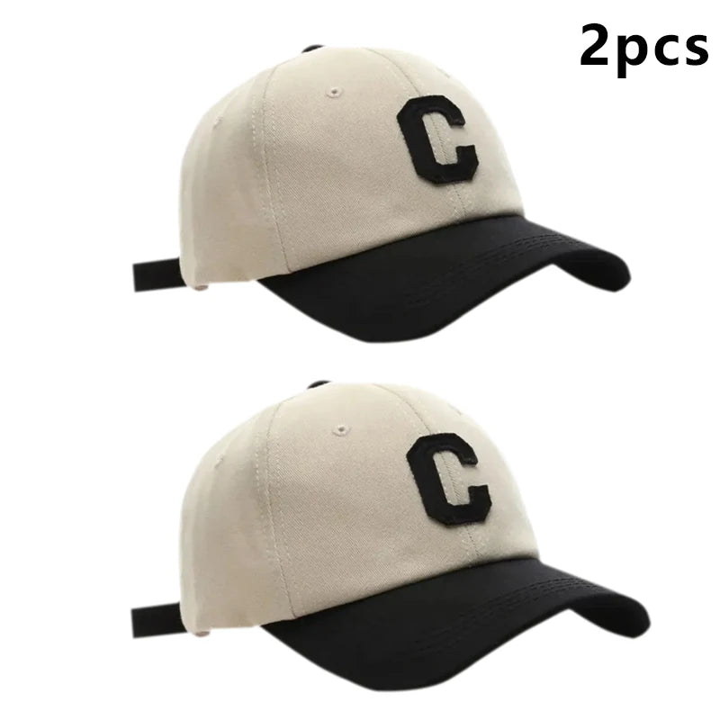 Baseball Cap Hat Fashion Letter C Patch Hat Summer Sun Visors Caps Season Hats