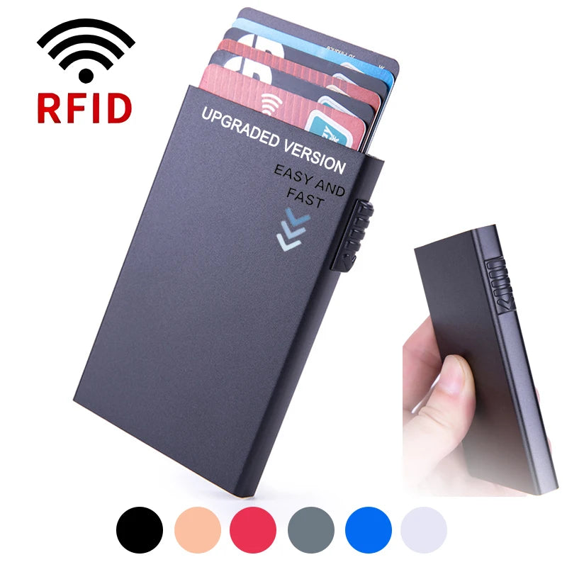 3PC Magic ID Bank Credit Card Holder Smart Wallets Men Unisex Pop-Up Cardholder