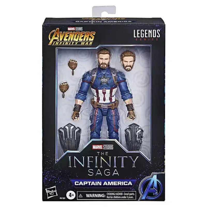 Original Hasbro Marvel Legends Series The Infinity SAGA Captain America Anime Figures Toys Collection