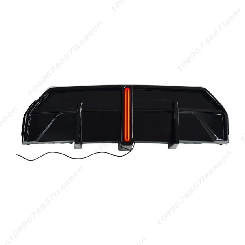 For BMW 2 Series G42 M240i M235i M Sport 2021-2025 LED Car Rear Bumper Diffuser Lip Spoiler Body kit Gloss Black  Accessories