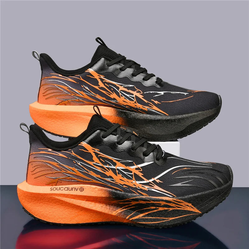 Men Marathon Running Shoes Sports Carbon Board Women's Comfortable Athletic Nonskid Sneakers Casual Basketball Walking Shoes