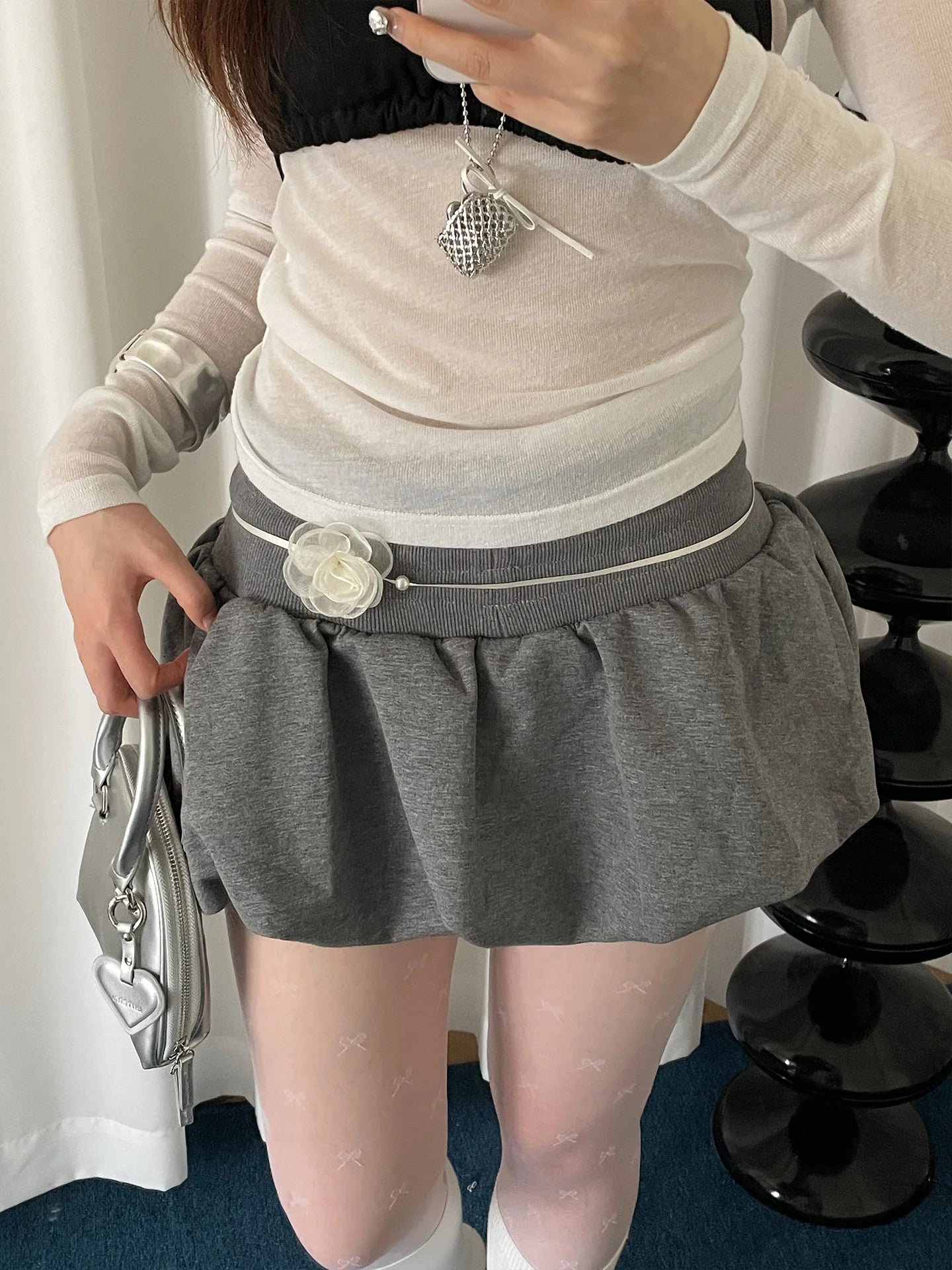 Fashionable Floral Waist Belt For Women Versatile Neck-Tie Waist Chain To Match Any Dress