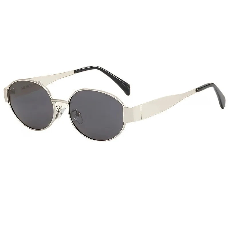 Hip Hop Elliptical Trendy Men's Glasses Street Photography and Photography Men's and Women's Glasses