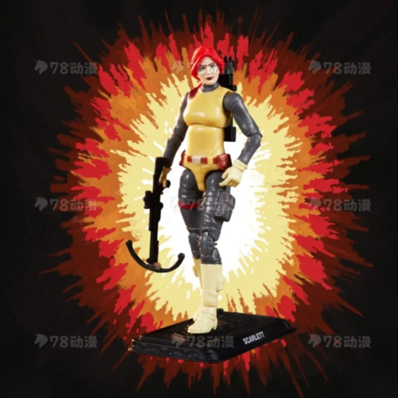 Original Hasbro G.I. Joe Classified Series SCARLETT Anime Figures Toys Models Collection