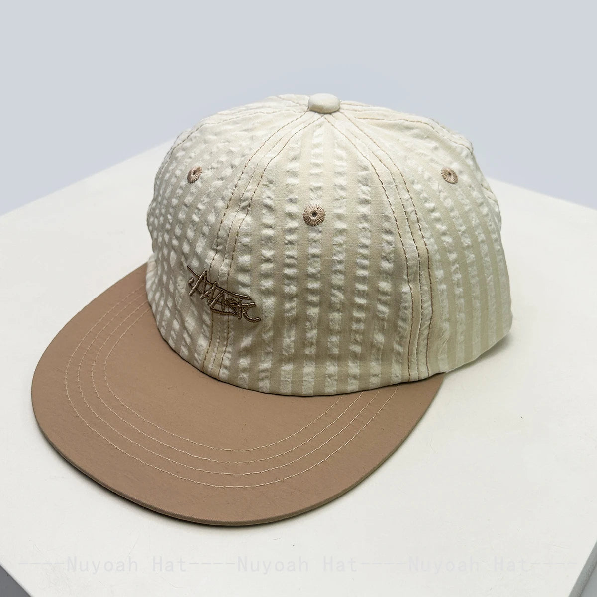 New Men Women Retro Embroidered Letters Small Plaid Baseball Hats Sunshade Quick-dry Breathable Color Block Peaked Cap Versatile