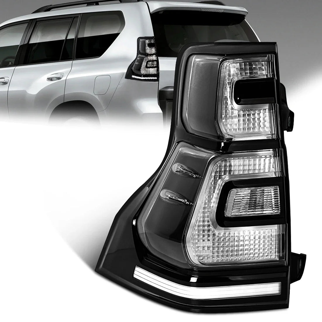 For Toyota Land Cruiser Prado FJ150 LC150 GRJ150 2018 2019 2020 LED Tail Lamps Rear Driving Turn Signal Brake Lights Taillights