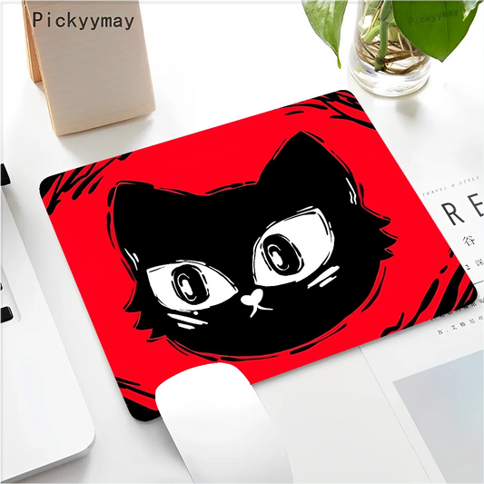 Funny Black Cat Mouse pad PC Desk Mat Table Big Mouse Pad PC Non-slip Rug z16
