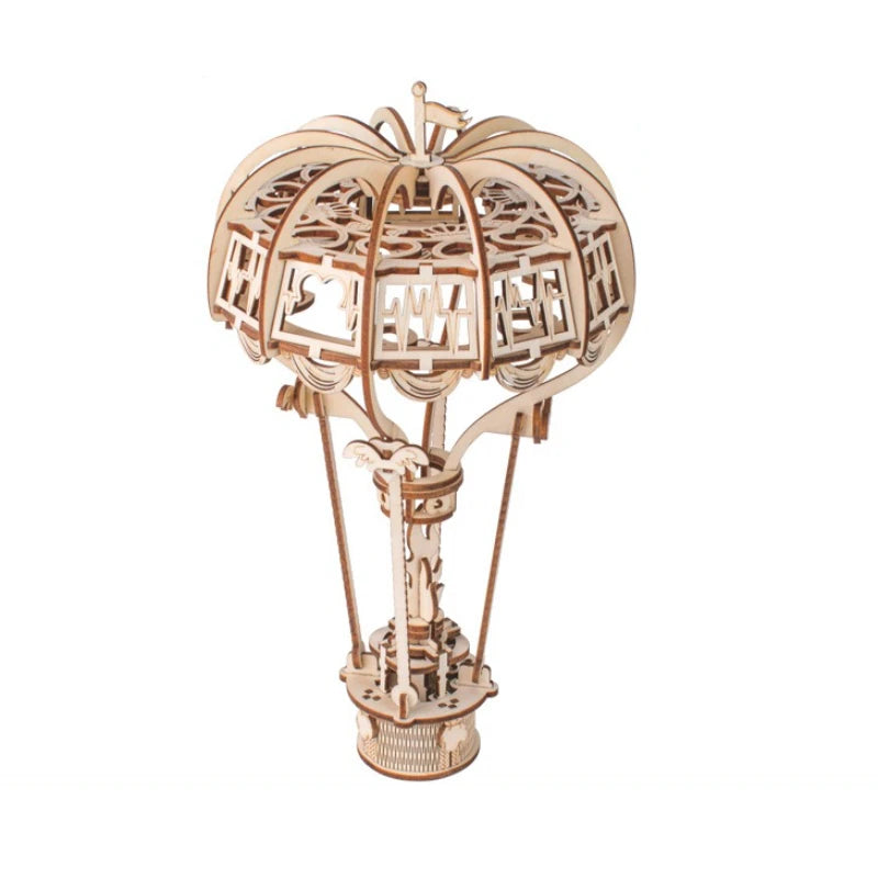 3D Hot Air Balloon Wooden Puzzle New Wooden 3D Stereoscopic Panel Insect Series Large 2-piece Handmade Model Gift Enlightenment