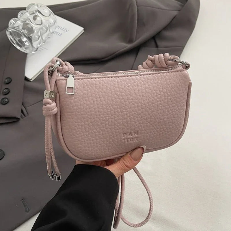 Ladies' Crossbody Bag Is Fashionable, Versatile, Solid Color, Exquisite Design, Daily Commuting, Casual Shoulder Bag Handbag
