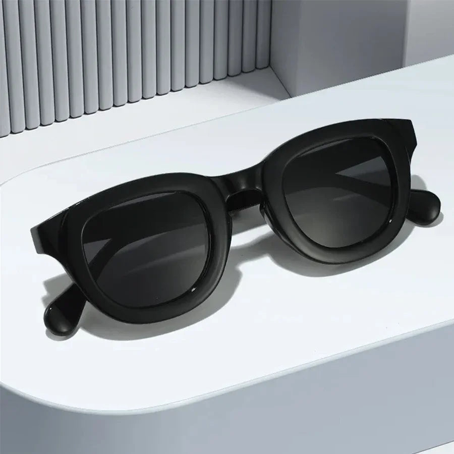 JNPCXI New Oval Candy Color Gradient Lens UV400 Sunglasses Women Men Eyewear Men Trending Sun Glasses Rivets Decoration