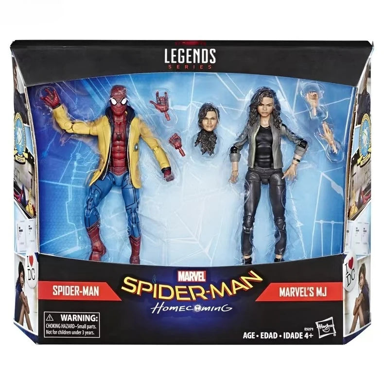 Original Hasbro Marvel Legends Series SPIDER-MAN/MARVEL'S MJ Anime Figure Toys Ornaments Collection