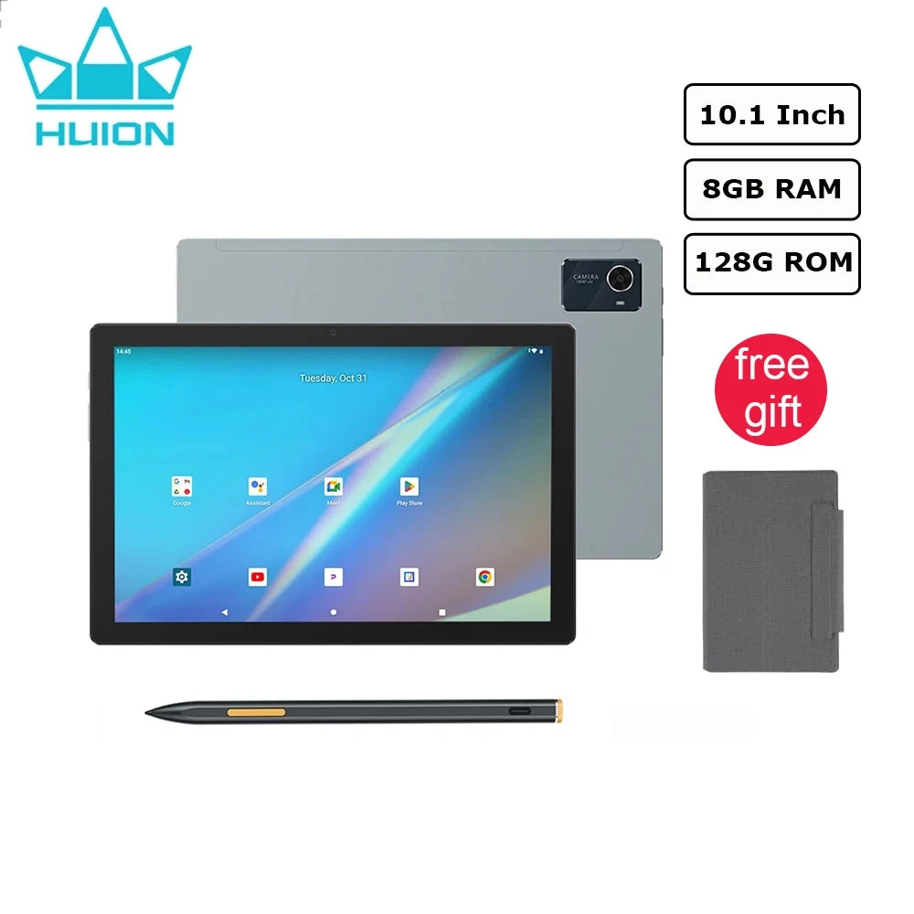 Bluetooth, WiFi 10/11/13 Android 14 Note Pad Portable Graphics Tablet 10-13 Inch