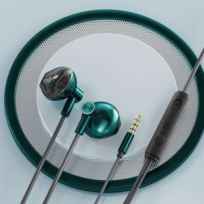 Wired Headphones Noise-cancelling Bass In-ear Movement 3.5mm With Microphone Original Typec Fitting For Xiaomi Huawei Samsung