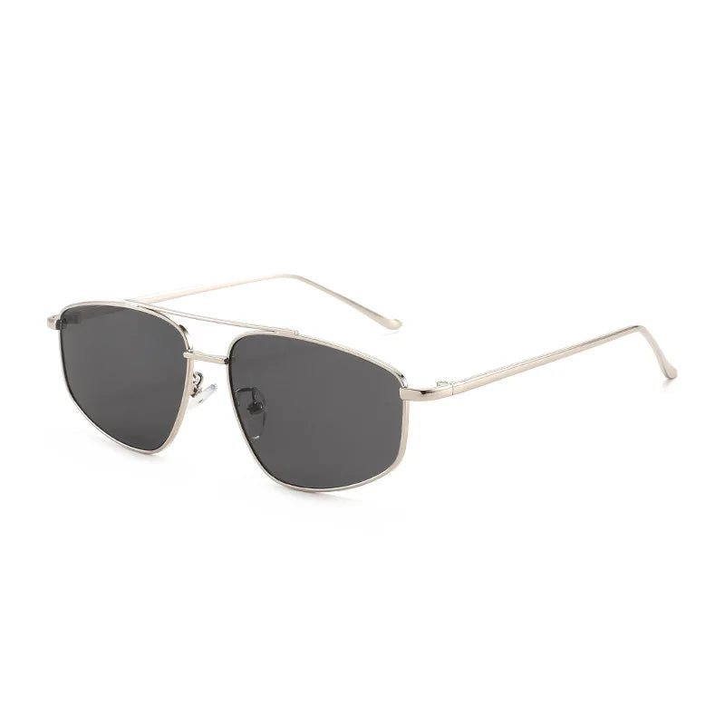 JNPCXI New Retro Pilot Women Sunglasses Classics Metal Double Bridge Shades Sun Glasses Female Eyewear Trendy Glasses Oculos