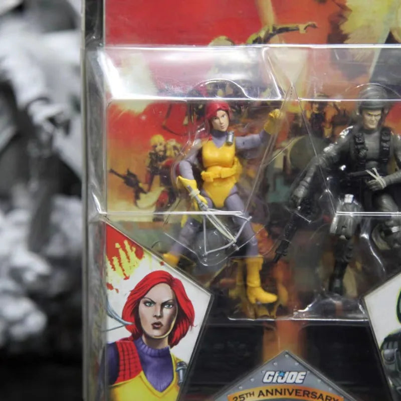 Original Hasbro G.I. Joe  A REAL AMERICAN HERO SCARLETT/GI JOE HAWK COMIC PACK Action Figure Collection Toys Ornaments