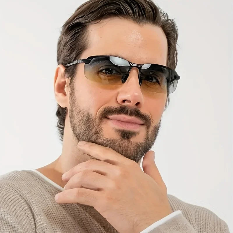 Unisex Rimless Sunglasses Men Women Fashion Gradient Sun Glasses Summer Traveling Trend Eyewear