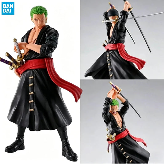 【IN STOCK】Original Bandai S.H.Figuarts One Piece Roronoa Zoro Wano Country Onigashima 15cm Figure Collectible Model