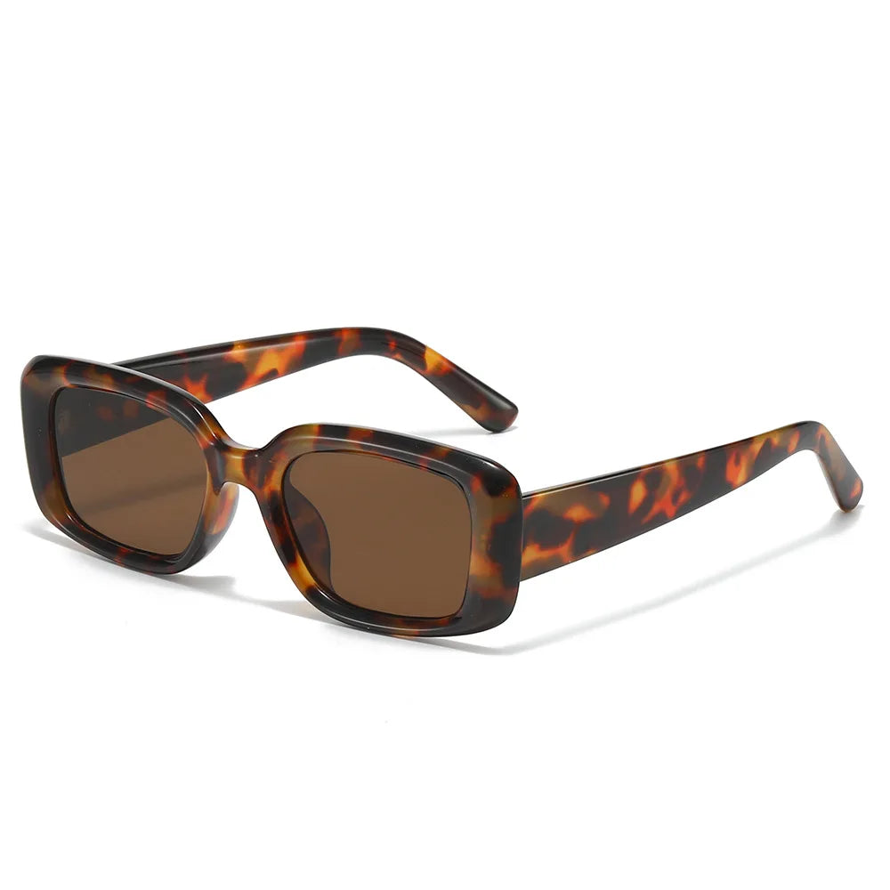 JNPCXI New Square Jelly Green Gray Color Sunglasses Women Fashion Gradient Shades UV400