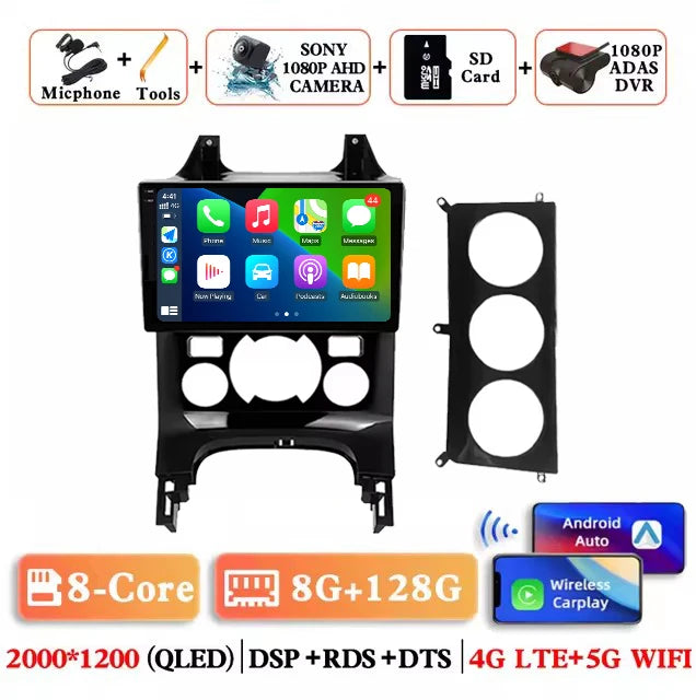 Android 15 Wireless Carplay Auto Car Radio for Peugeot 3008 2009-2015 Car Multimedia Player GPS 4G+WiFi Navigation Head Unit