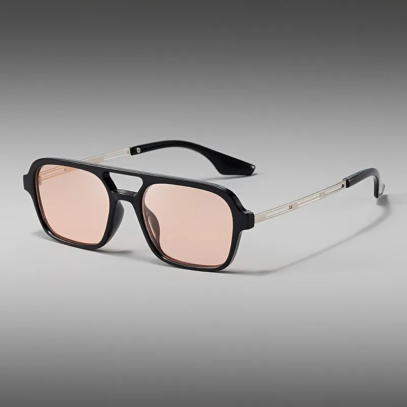Men'S Stylish Black Square Fashion Glasses Lightweight & Durable for Casual or Formal Occasions Everyday Eyewear Modern Eyewear