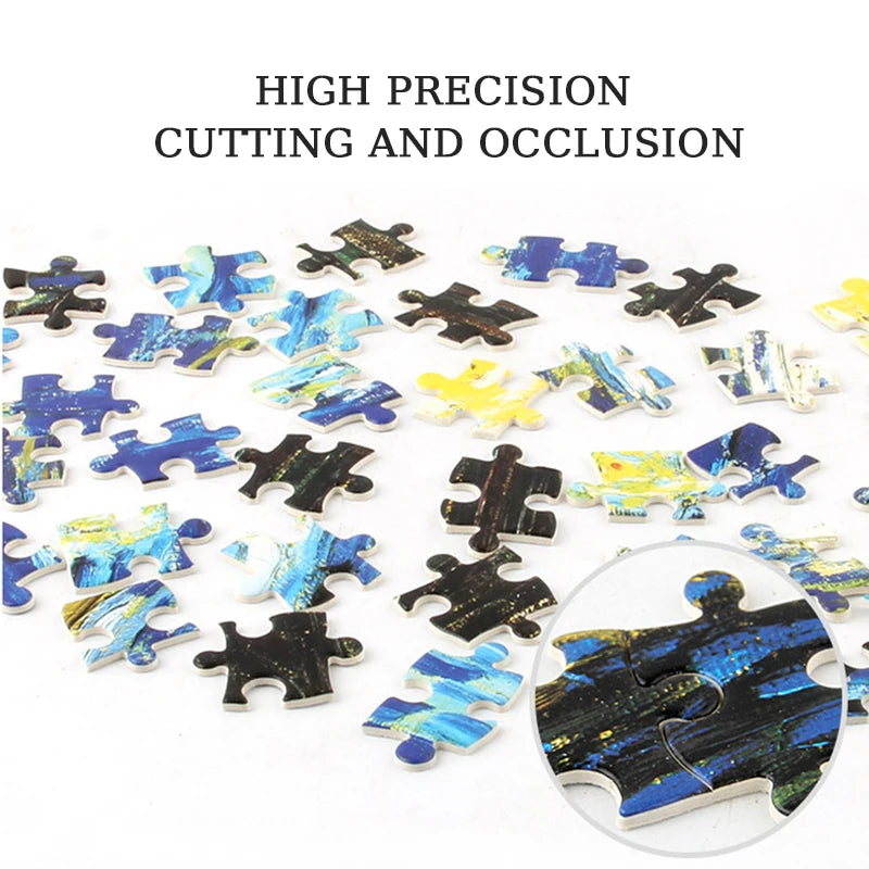 70*50cm Adult Puzzle 1000 Pieces Paper Jigsaw Puzzle The Tally Cat Famous Painting Series Learning Education Craft Toy Gifts