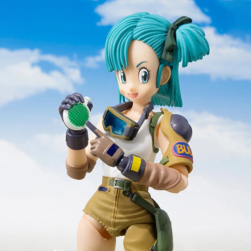 13cm SHF Dragon Ball Soldier Bulma  Action Figure PVC Battle Detector Collection