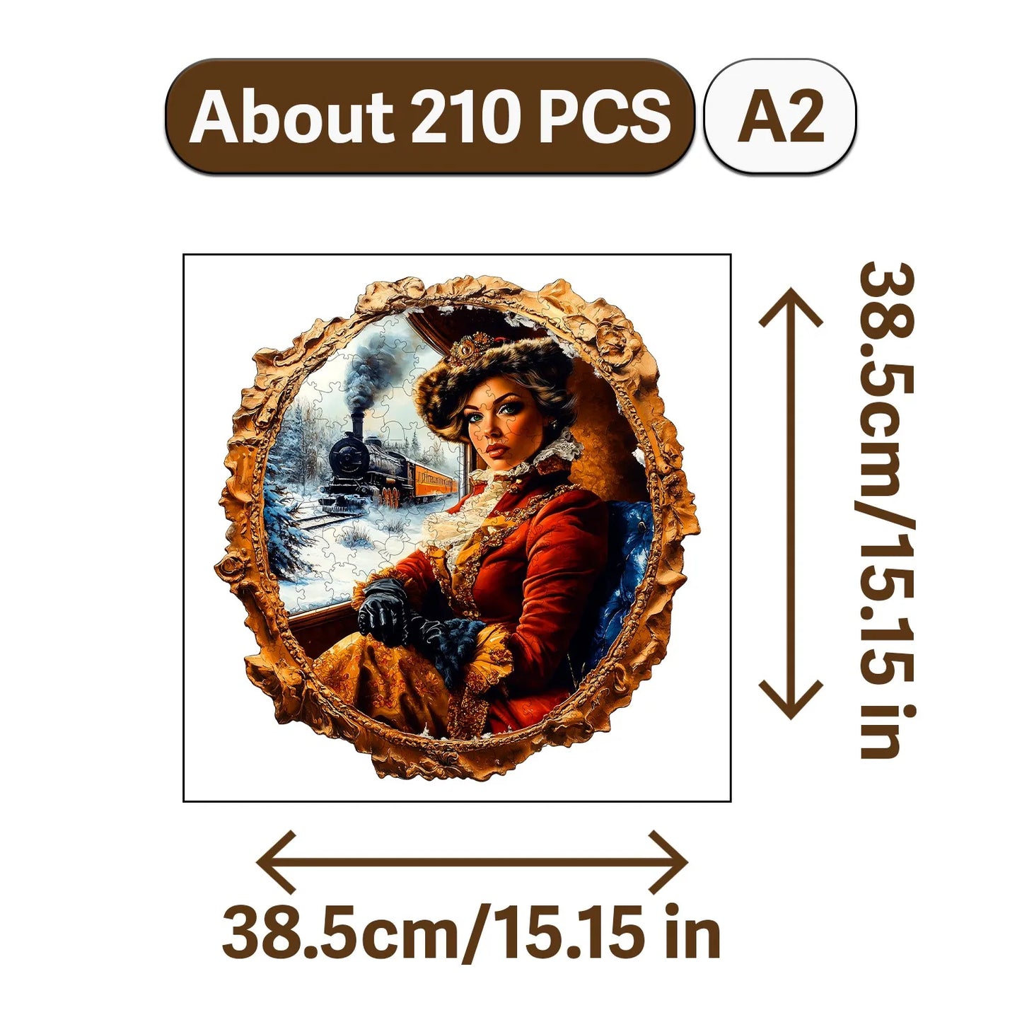 Nowadays Retro Art Style Wooden Jigsaw Puzzle Wood Home Decor Painting Christmas and Halloween Gift Toy for Teen and Kid
