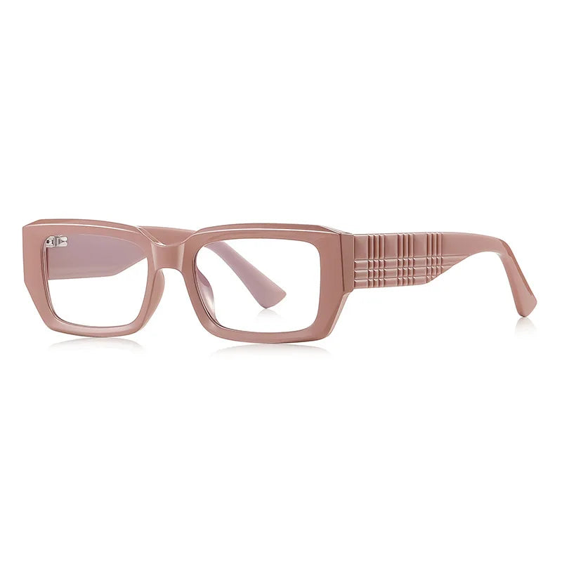 JNPCXI New Transparent Rectangle Anti Blue Light Reading Glasses Women Fashion Square Myopia Prescritption Computer Eyewear