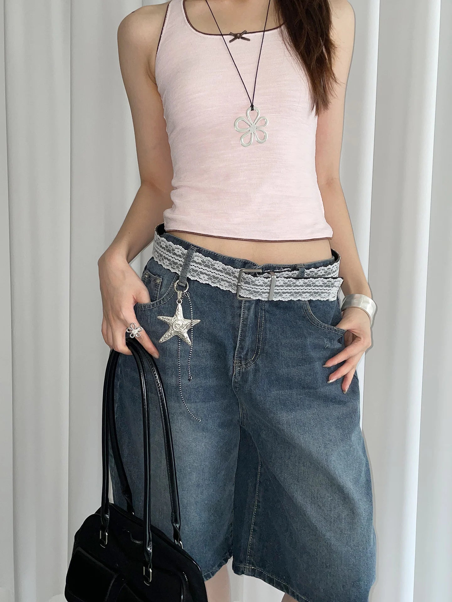 Fashionable Lace Belt With A Unique Design For Women Suitable For Skirts And Jeans A Great Accessory For A High-End Look