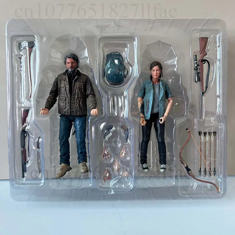 18cm 7in 2pcs NECA Figure the Last of Us Part 2 Joel Ellie w/ Bow Action Figures