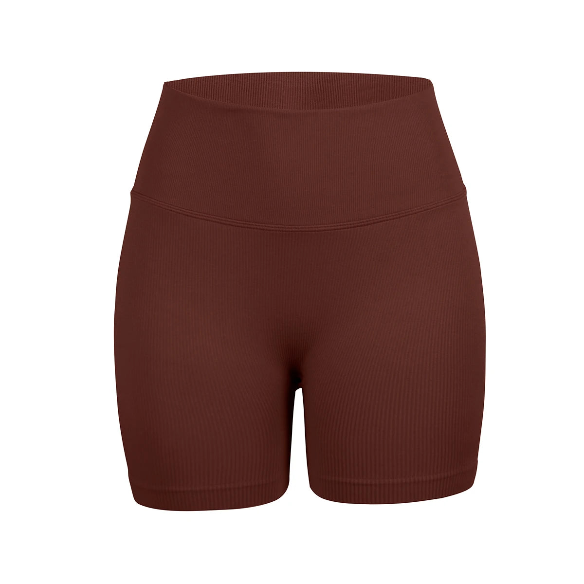 Women's seamless high-waisted yoga shorts that flatten the stomach and lift the buttocks; perfect for workouts and running