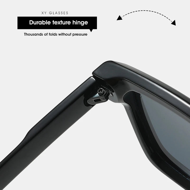 JNPCXI New Square Sunglasses Women Shades UV400 Retro Trending Rivets Men Gradient Orange Sun Glasses