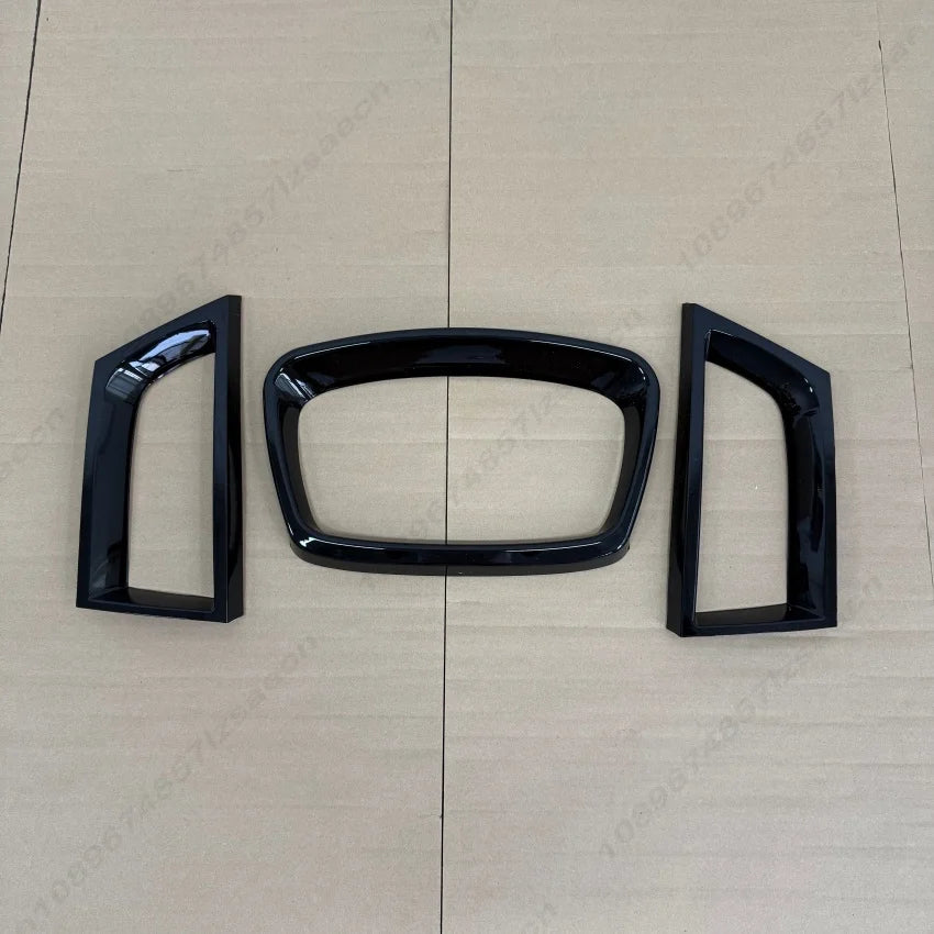 Glossy black 3PCS Car Front Grille Inlet Grill Hood Mesh Body Kit Tuning Parts For Subaru Impreza 9TH WRC WRX STI AT 2006-2007