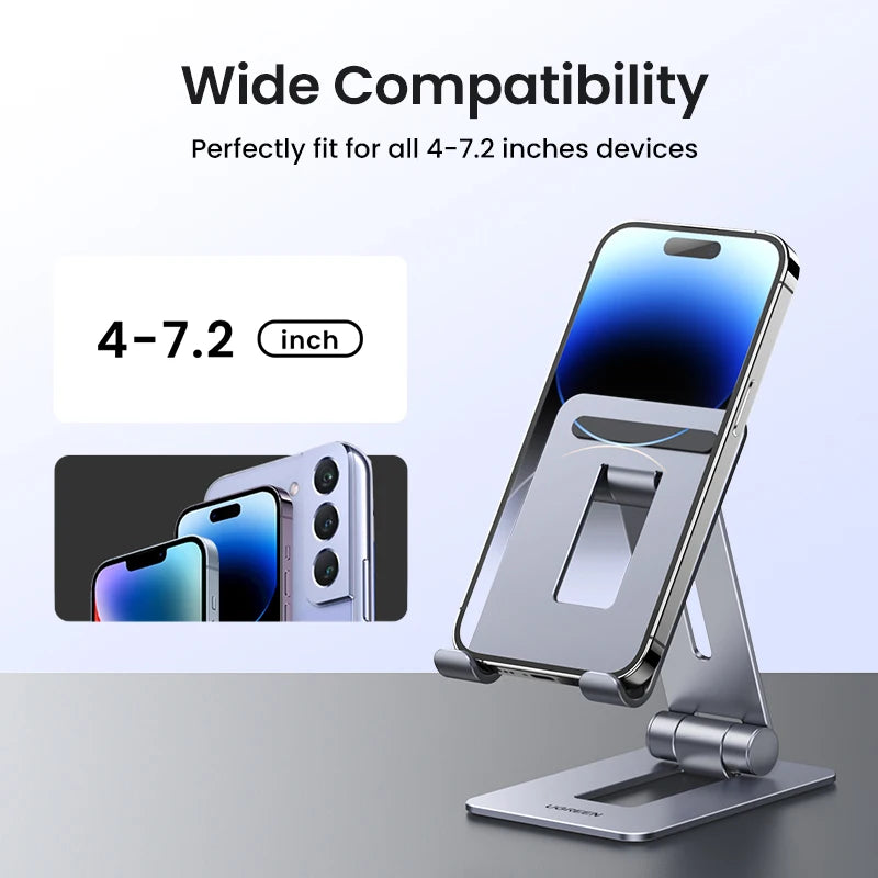 Phone Holder Stand Aluminum Mobile Phone Stand iPhone 14-16 Pro Xiaomi Portable