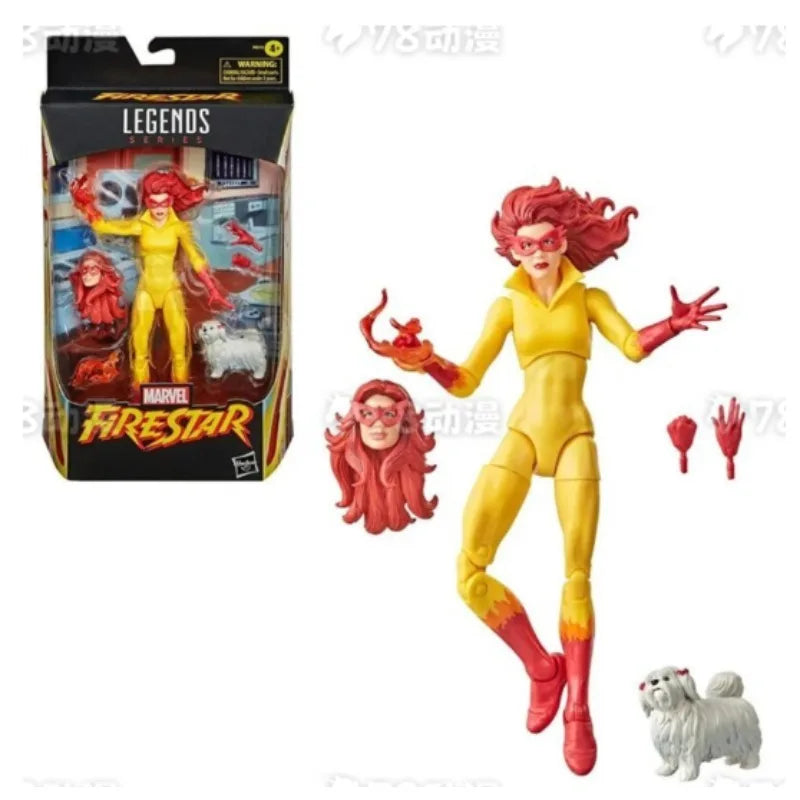 Original Hasbro Marvel Legends Series Firestar Anime Figure Toy Collection Gift