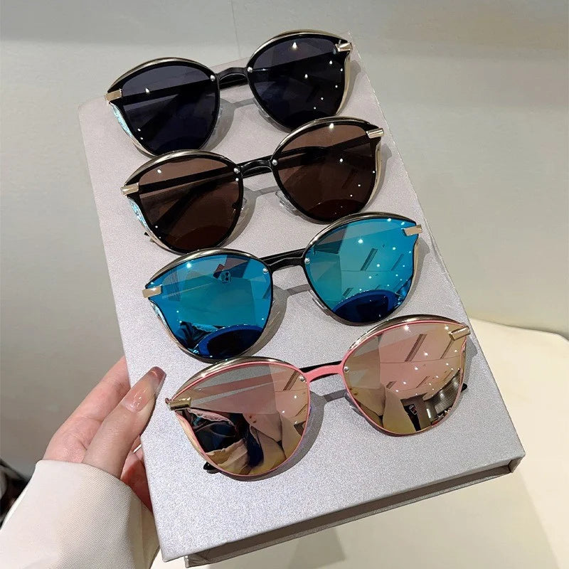 Trendy Polarized Sunglasses Retro Personalized Face Highlighting Sunglasses Women's Fashion Sunglasses