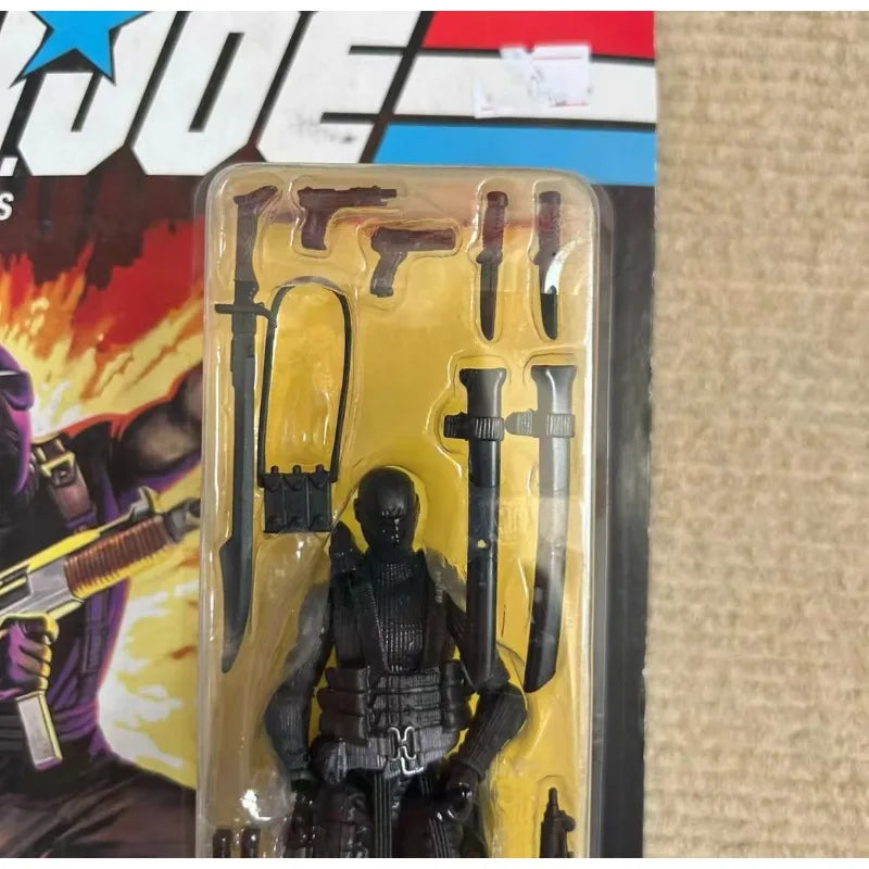Original Hasbro G.I. Joe Classified Series Retro Collection Snake Eyes Anime Figure Toy Model Collection