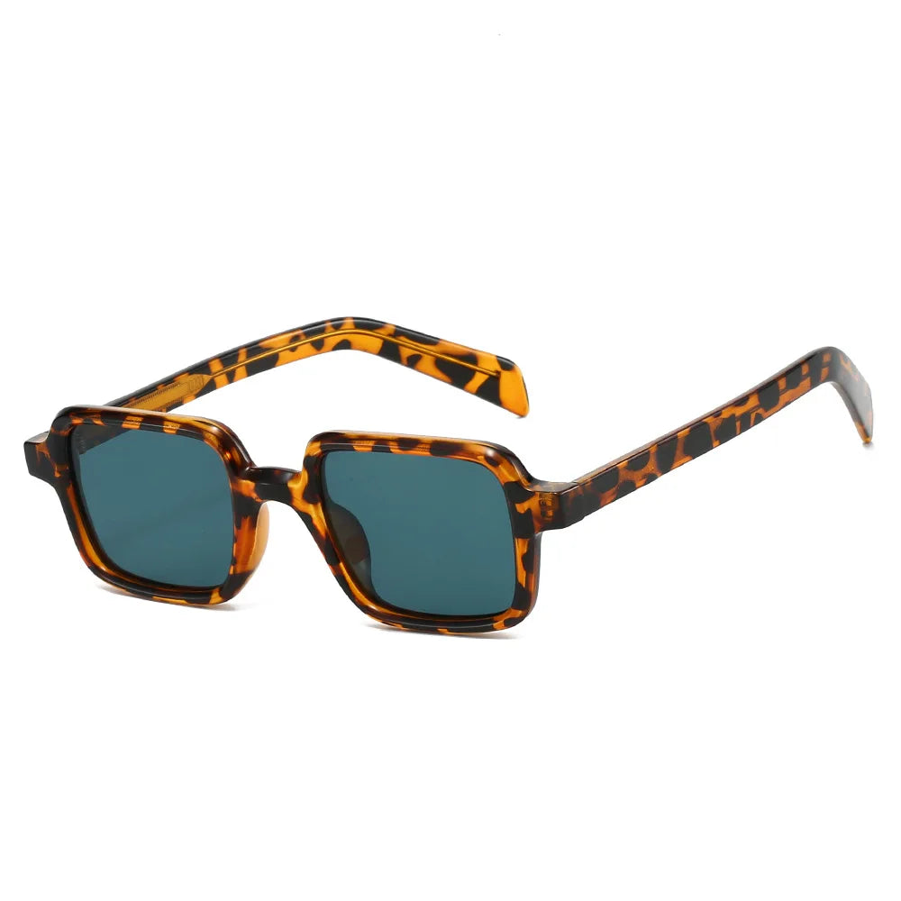 JNPCXI New Square Quality Sunglasses Women Shades UV400 Retro Trending Rivets Men Gradient Sun Glasses