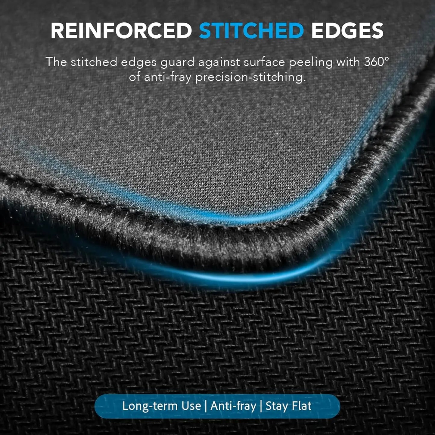 Large Mouse Pad, Desk Mat with Non-Slip Rubber Base, Waterproof Gaming Mousepad with Stitched Edges, XXL Computer Keyboard Mat