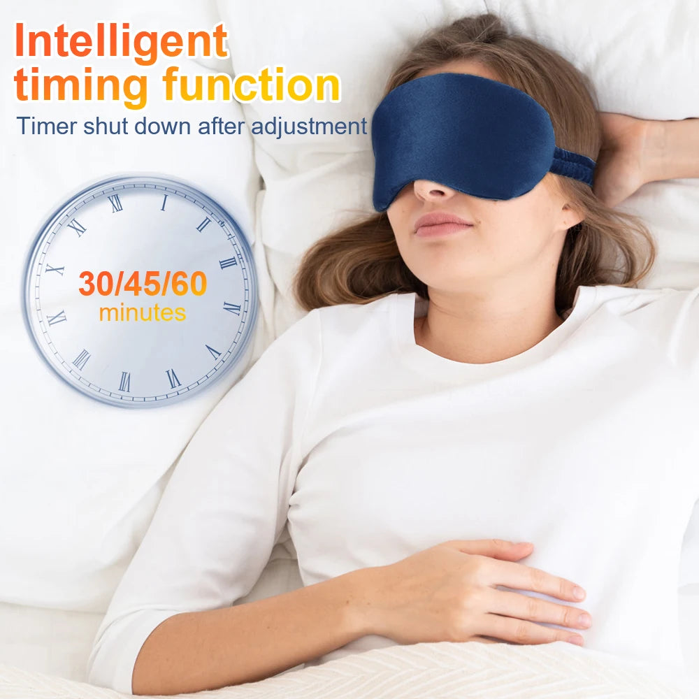 USB Heated Eye Mask Reusable Hot Compress Eye Mask Eye Massager For Sleeping Eye Puffiness Anti Dark Circle Patch Eye Care Belt
