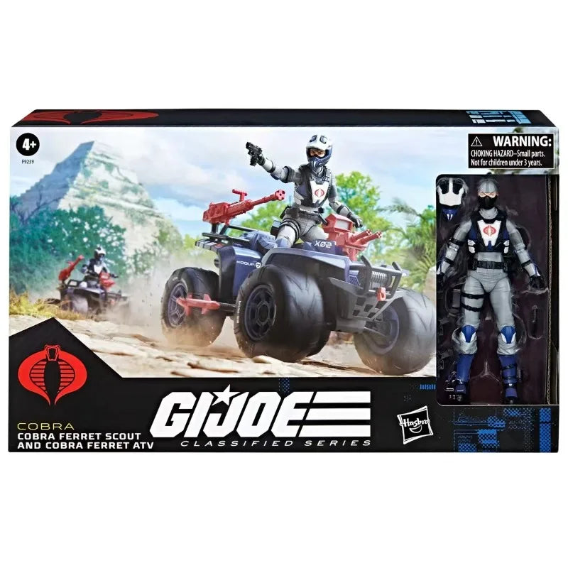 Original Hasbro G.I. Joe Classified Series 119 Cobra Ferret Scout & Cobra Ferret ATV Anime Figures Toys Models Collection