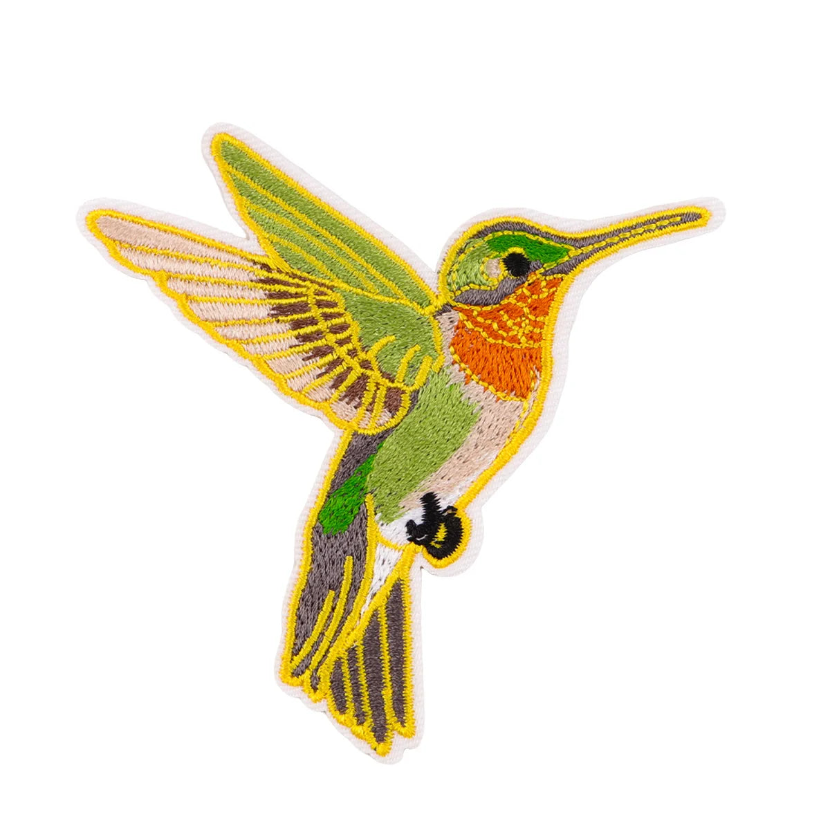 Cute Bird Iron On Patch Clothes Patch For Clothing Hummingbird Embroidered Patch Garment Apparel Accessories Sewing Stickers
