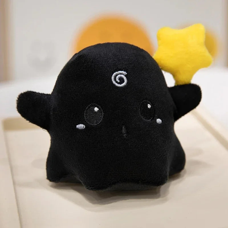 Creative Halloween Ghost Plush Doll Pendant Soft Stuffed Toys Specter Keychain Grim Reaper Doll Halloween Room Decor Gifts