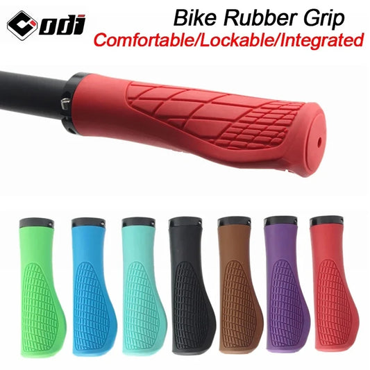 ODI MTB Bicycle Grips Shockproof Bike Handlebar Cover Anti-Slip Lockable Grips Ergonomic Rubber Cycling Ball Handle Grips