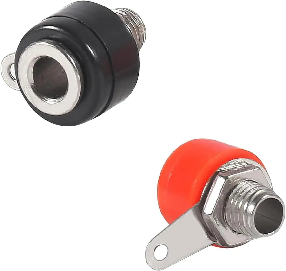 80PCS 4mm Banana Plug Socket Banana Female Socket Connectors for Banana Plug Amplifier(40 Red+40 Black)
