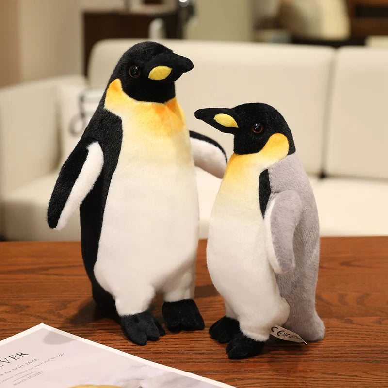 Cute  Chubby Polar Penguin Plush Toy Stuffed Fullfil Soft Real Life Animal Doll Home Decoration Birthday Gifts Emperor Penguin