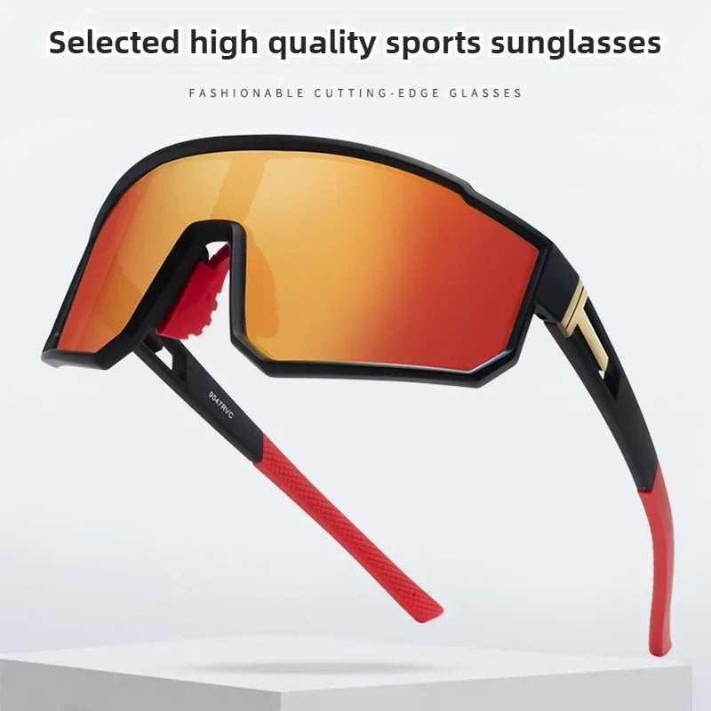 Cycling Sunglasses Unisex UV400 Cycling Shades Fit for Running Hiking Windproof Eyeswear Outdoor Glasses