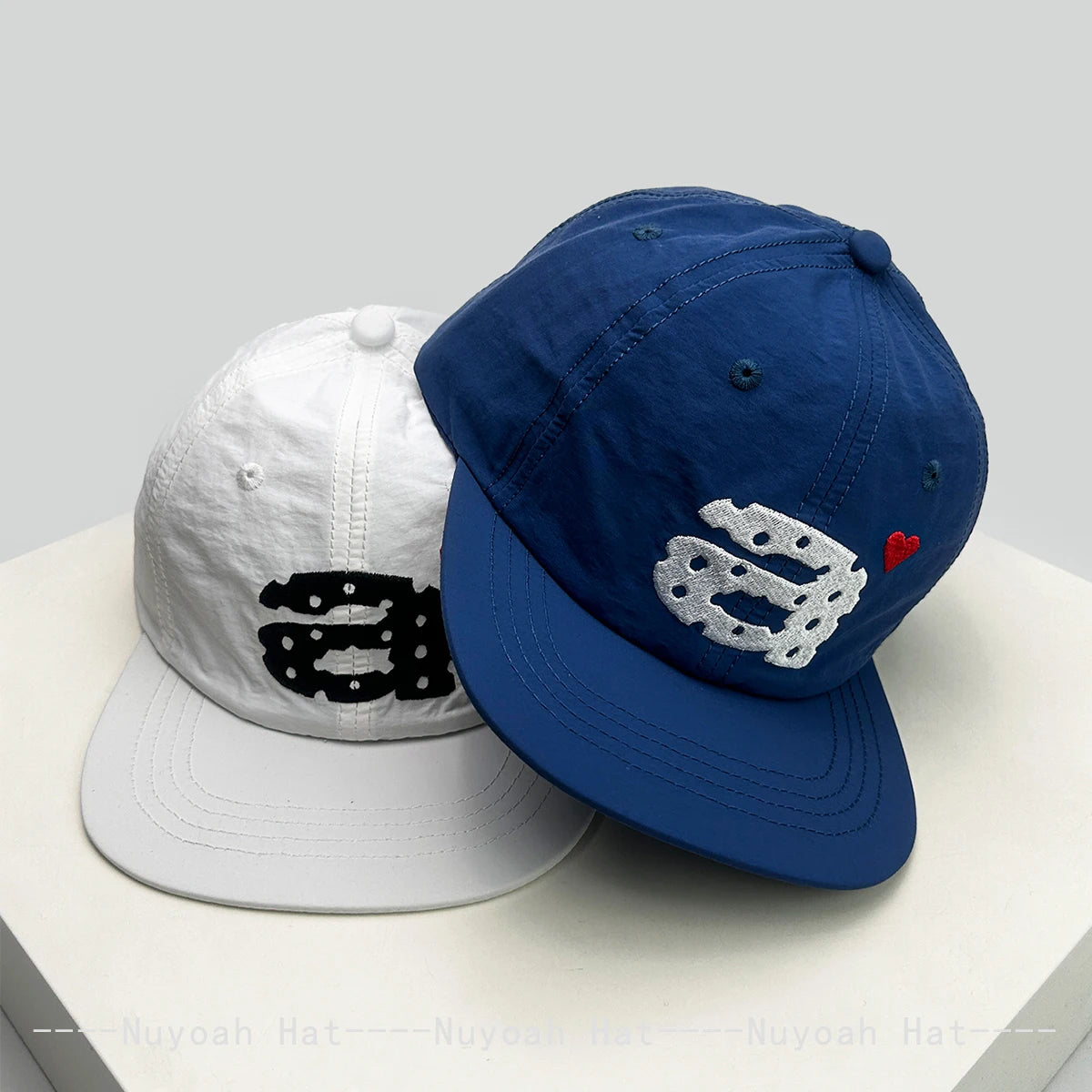 New Men Women Korean Embroidered a Letter Love Baseball Hats Sunshade Flat Eave Personal Quick-dry Peaked Caps Versatile Casual